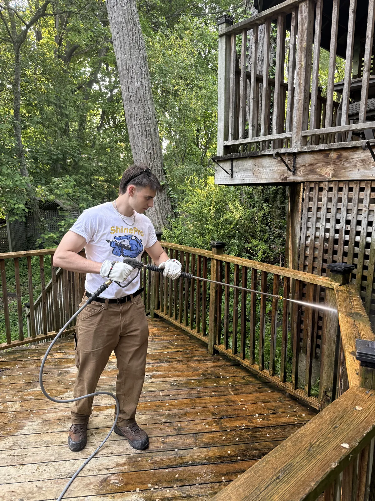 ShinePro deck and exterior washing