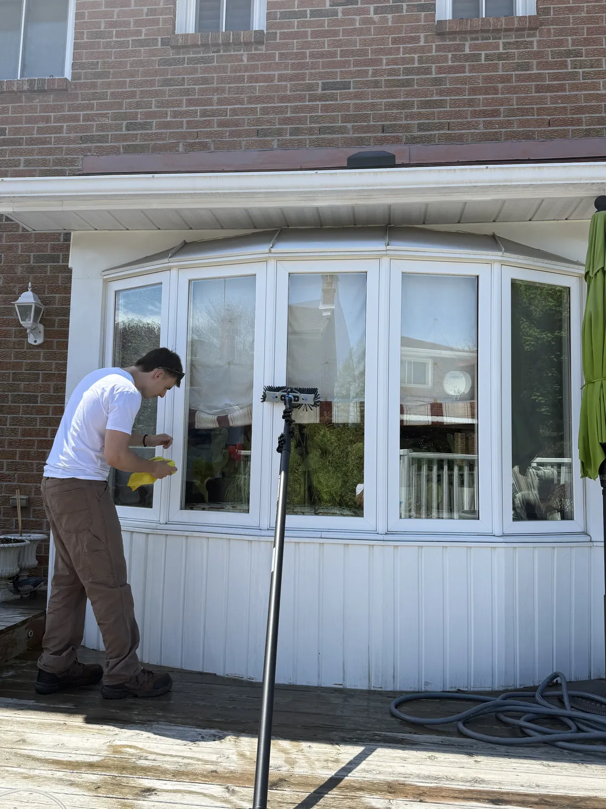 Residential property after exterior cleaning by ShinePro